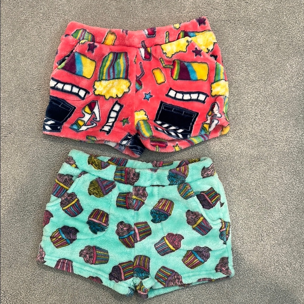 Candy pink  Fleece Shorts Set